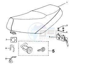 SV GEO - 125 cc drawing SADDLE