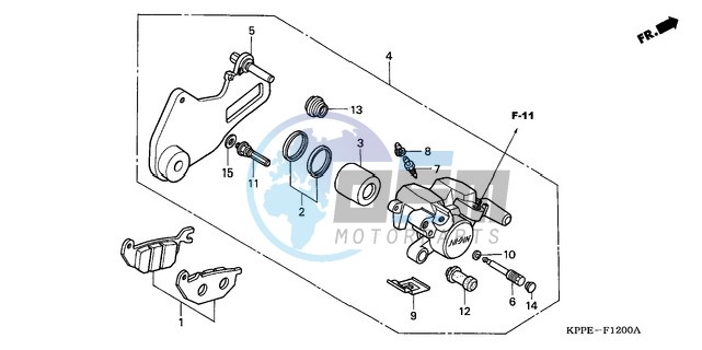 REAR BRAKE CALIPER