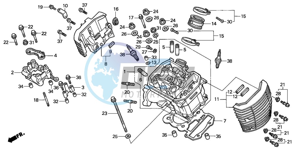 CYLINDER HEAD (FRONT)