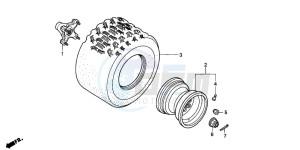 TRX300EX SPORTRAX 300EX drawing REAR WHEEL