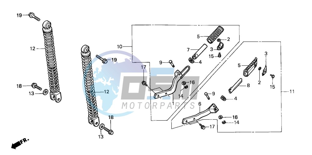 REAR CUSHION/ PILLION STEP