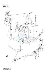 AN400 BURGMAN EU-UK drawing RADIATOR HOSE