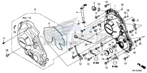 CBR1000S2 2ED - (2ED) drawing RIGHT CRANKCASE COVER