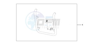 VT750CA drawing CHROME RADIATOR