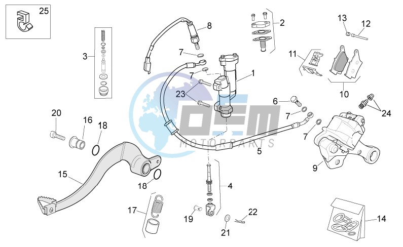 Rear brake system