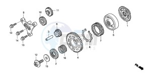 CRF450X drawing STARTING CLUTCH