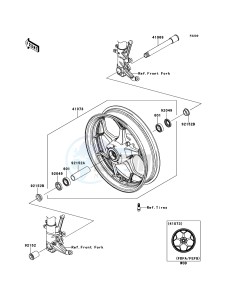 ZZR1400_ABS ZX1400FEFB FR GB XX (EU ME A(FRICA) drawing Front Hub