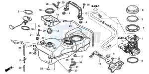 GL1800A drawing FUEL TANK