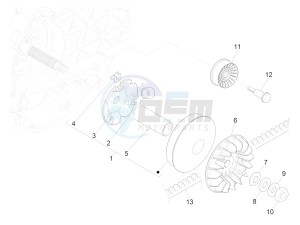 SUPER GTS 300 4T 4V IE ABS E3 (APAC) drawing Driving pulley