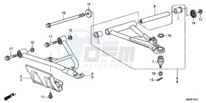 TRX500FPMD TRX500FPM Australia - (U) drawing FRONT ARM