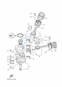 LF250XB-2019 drawing CRANKSHAFT--PISTON