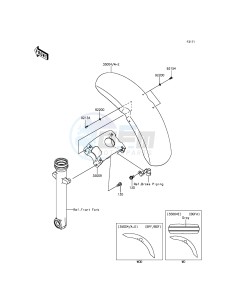 VULCAN S ABS EN650BGF XX (EU ME A(FRICA) drawing Front Fender(s)