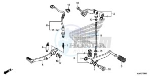 CBR500R England - (3ED) drawing PEDAL