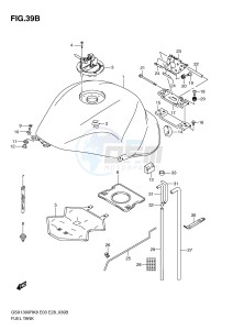 GSX1300R (E3-E28) Hayabusa drawing FUEL TANK (MODEL L0)