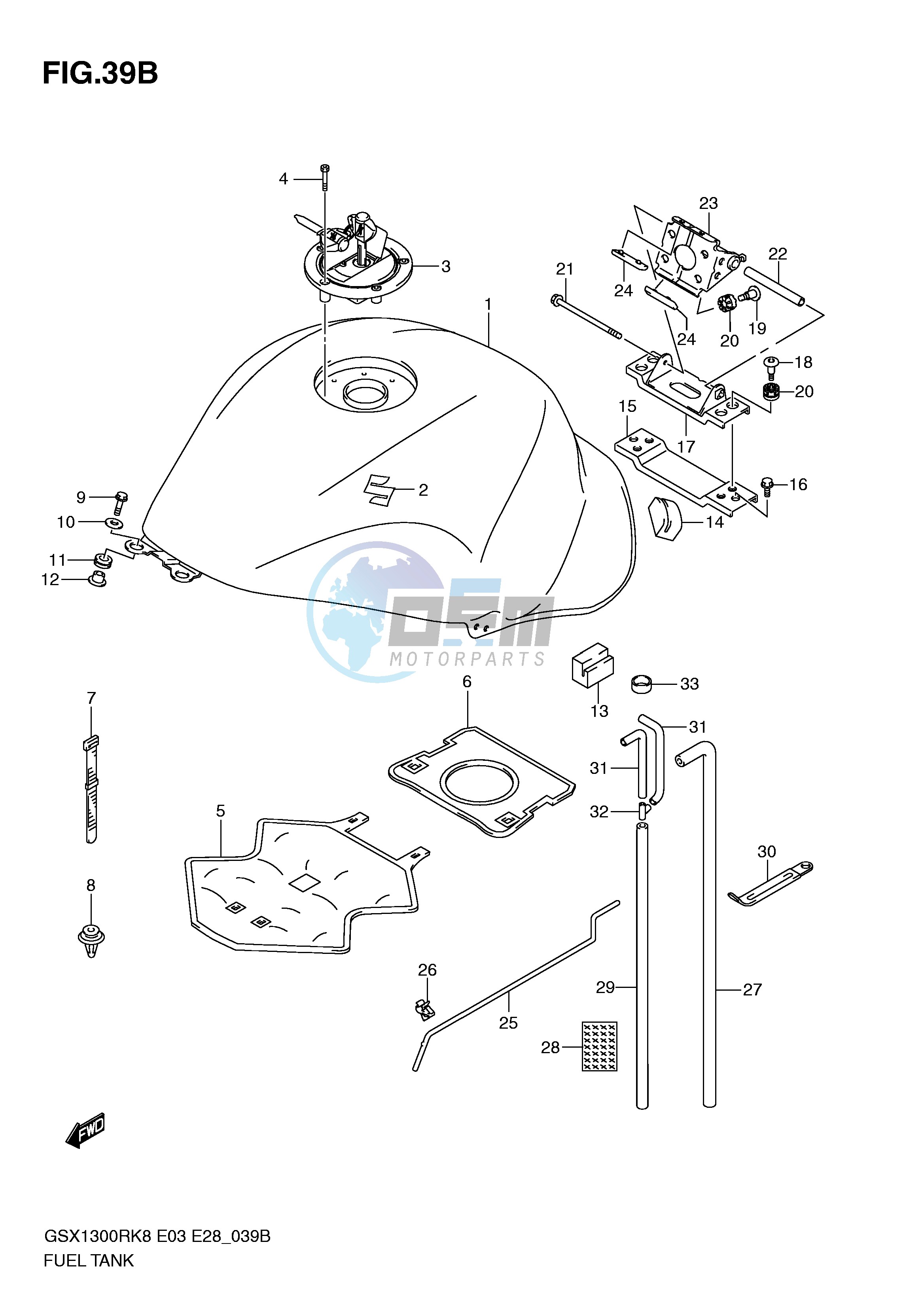 FUEL TANK (MODEL L0)