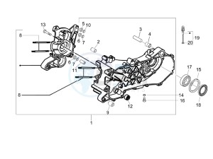 Typhoon 50 (UK) UK drawing Crankcase