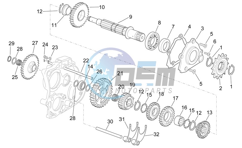 Driven shaft