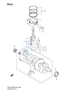 GSX1300BK (E2) drawing CRANKSHAFT