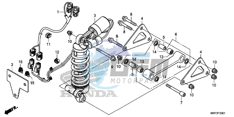 REAR CUSHION (CBR1000S1/ S2)