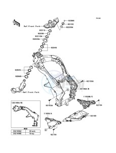 Z1000SX ABS ZX1000HDF FR GB XX (EU ME A(FRICA) drawing Frame