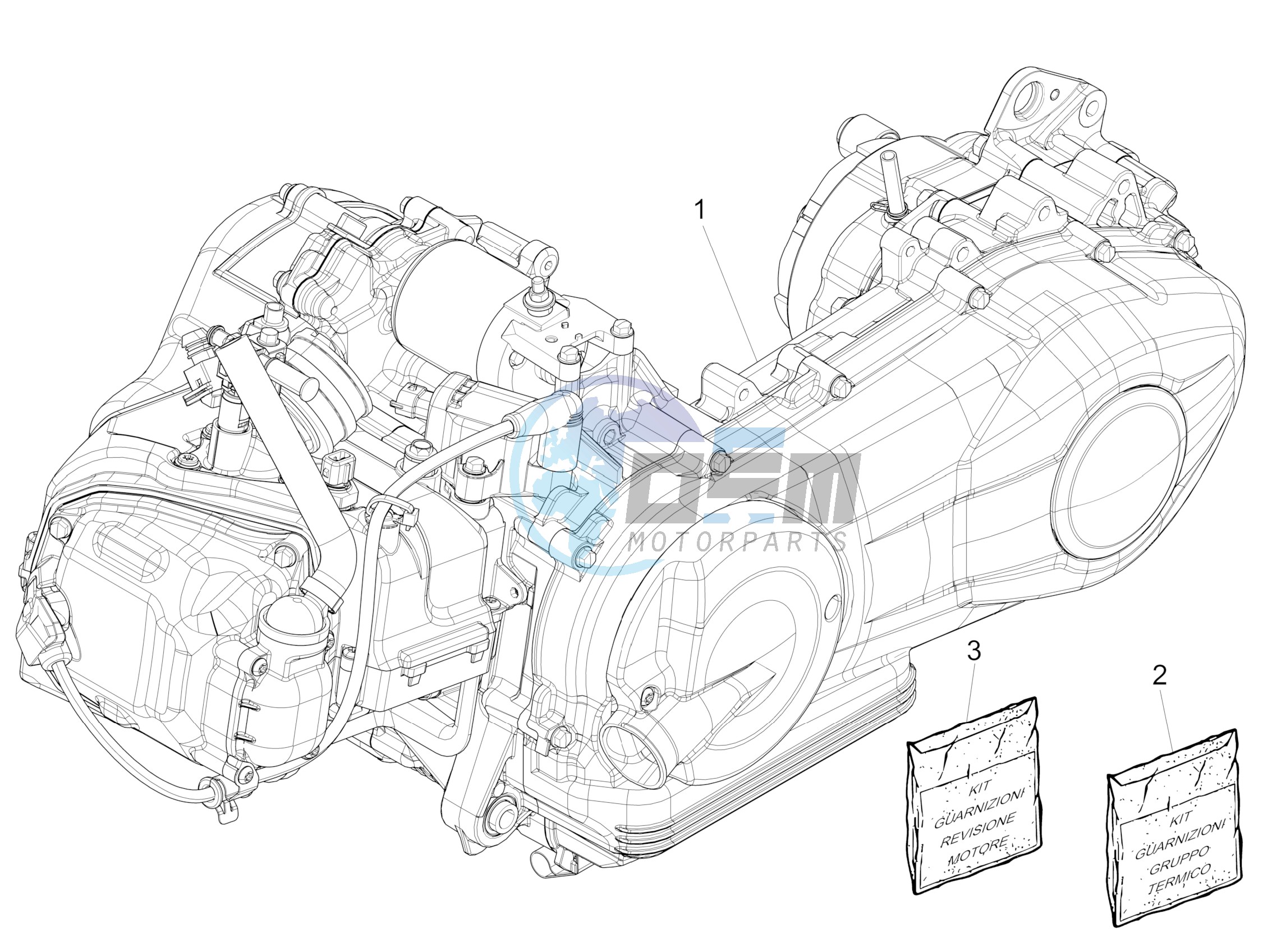 Engine, assembly