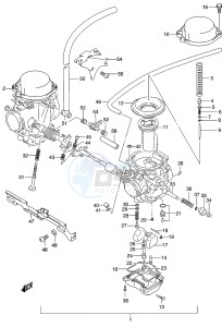 GS500 (P19) drawing CARBURETOR (GS500K3 UK3)