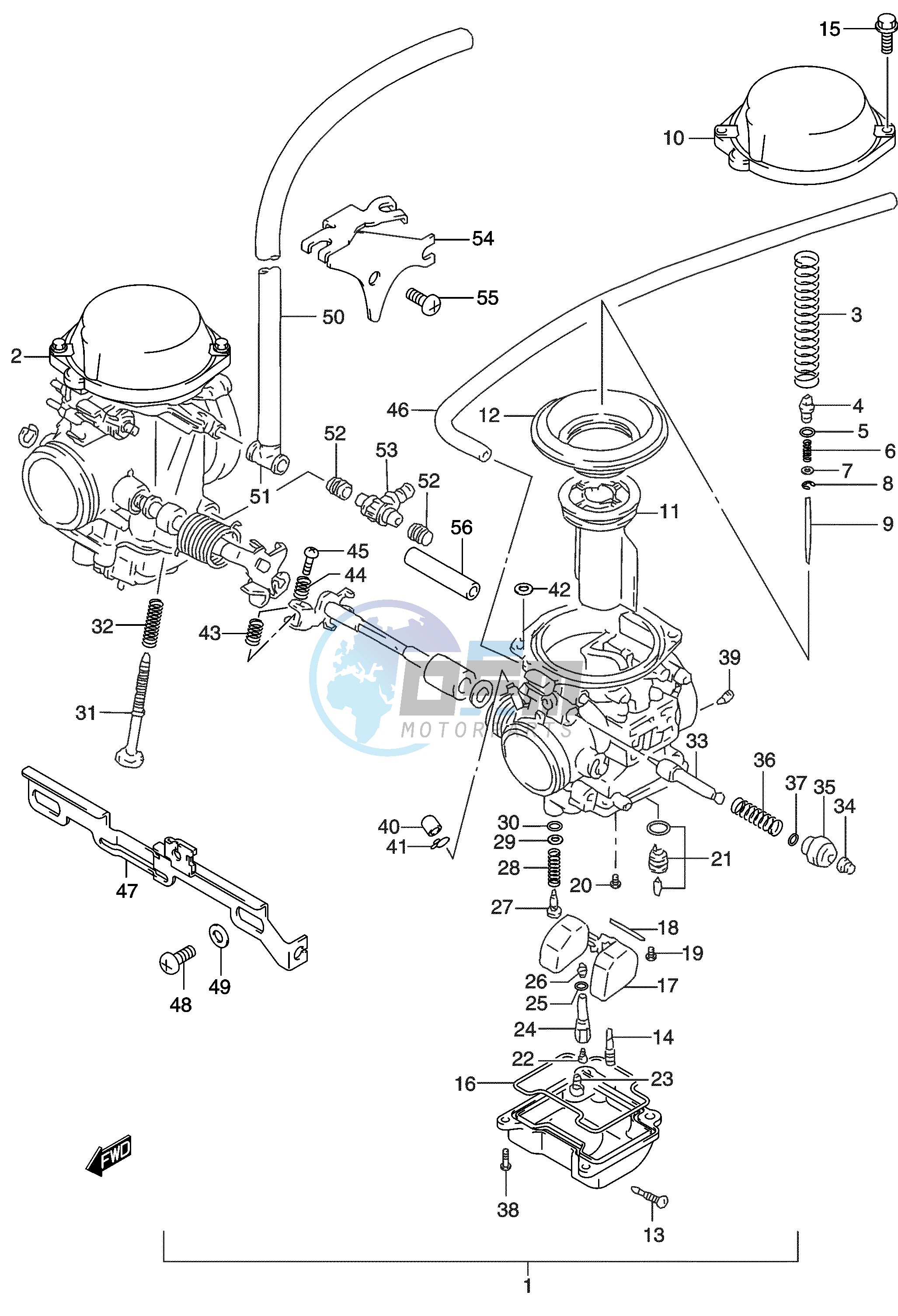 CARBURETOR (GS500K3 UK3)