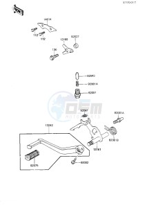 ZN 1300 A [VOYAGER] (A5-A6) [VOYAGER] drawing GEAR CHANGE MECHANISM