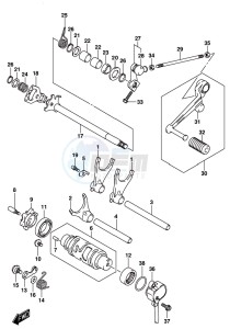 GSX-S1000F drawing GEAR SHIFTING