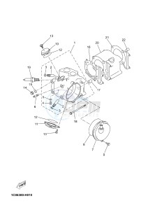 YP125RA (ABS) X-MAX 250 ABS (2DLB 2DLB 2DLB 2DLB) drawing CYLINDER