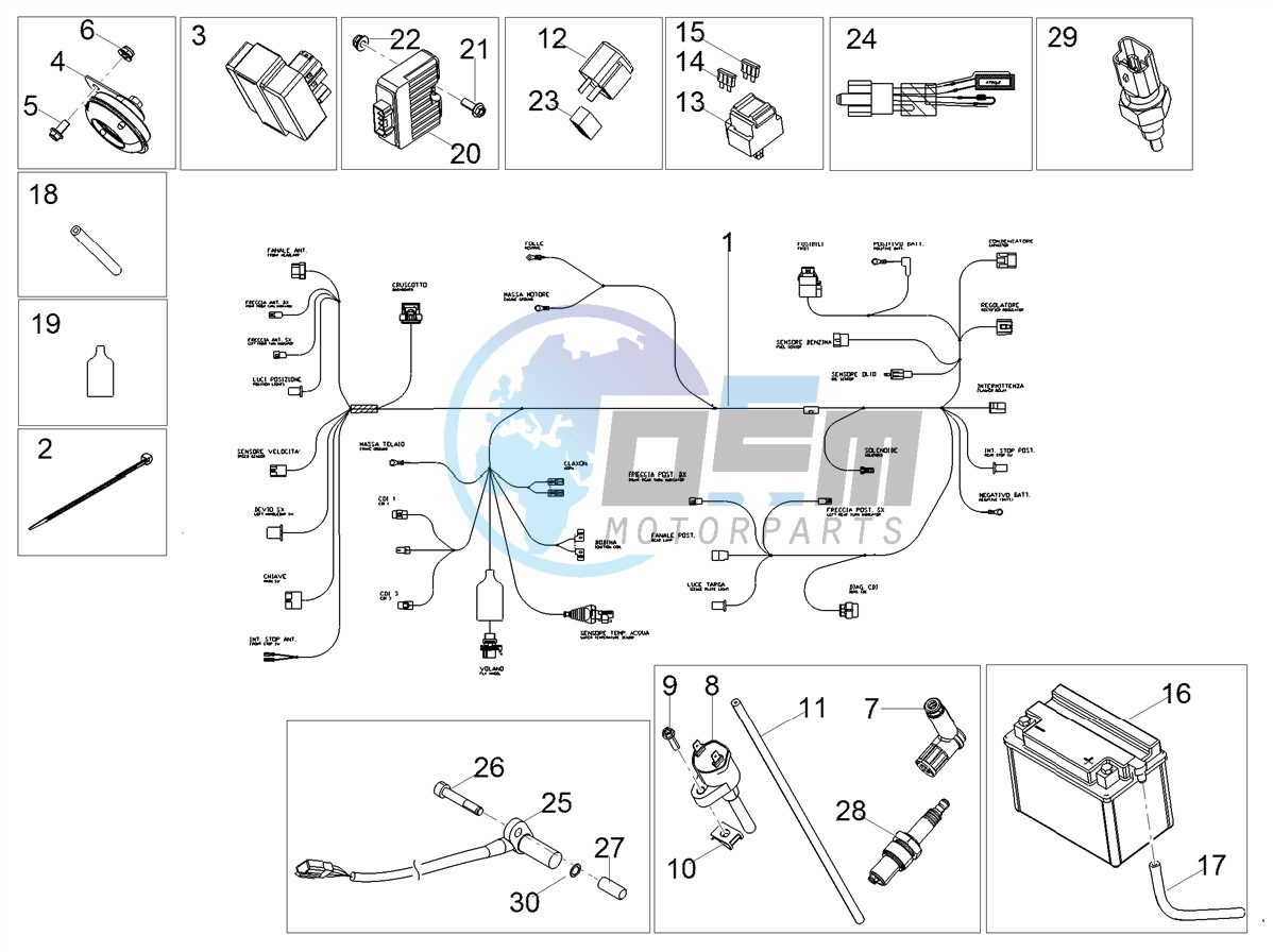 Central electrical system