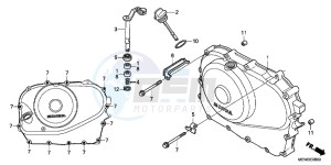 NT700VB drawing RIGHT CRANKCASE COVER