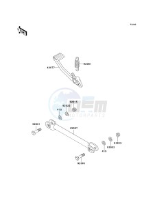 ZG 1000 A [CONCOURS] (A6F) A6F drawing BRAKE PEDAL_TORQUE LINK