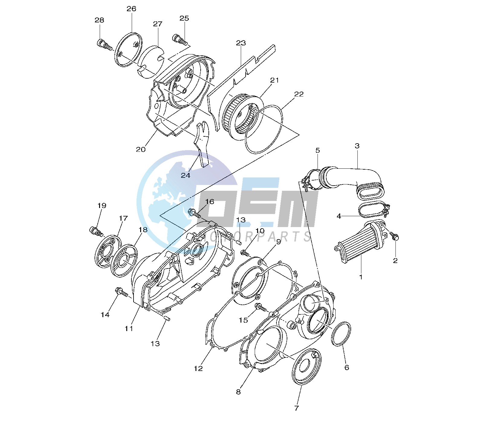 CRANKCASE COVER  RIGHT