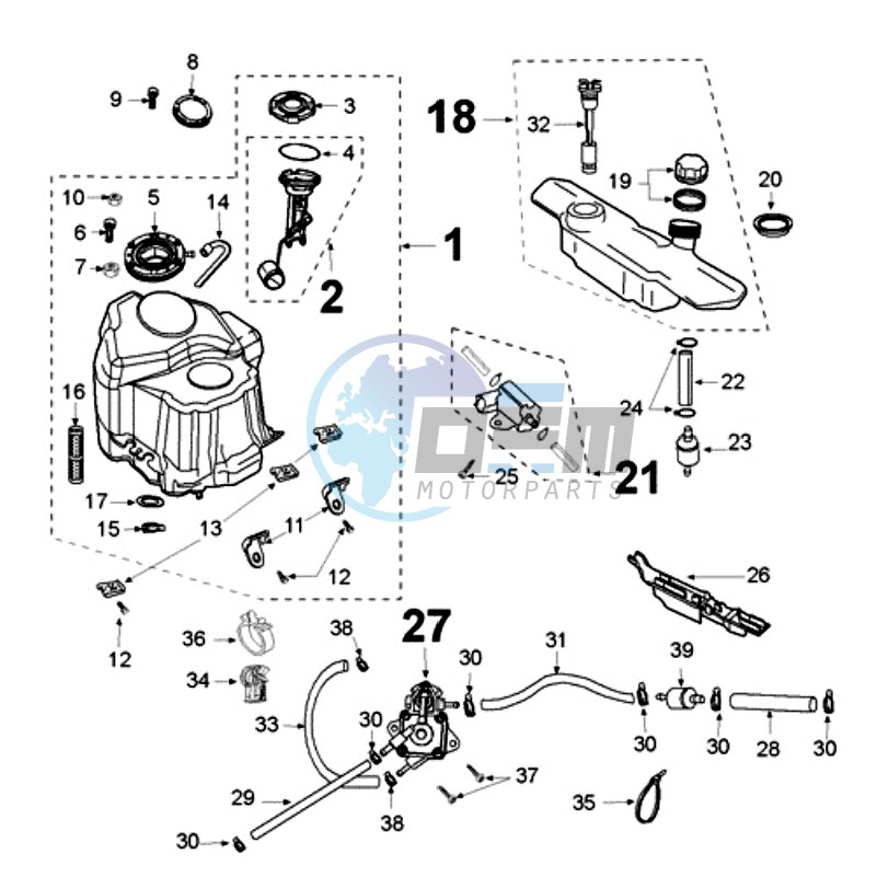 TANK AND FUEL PUMP