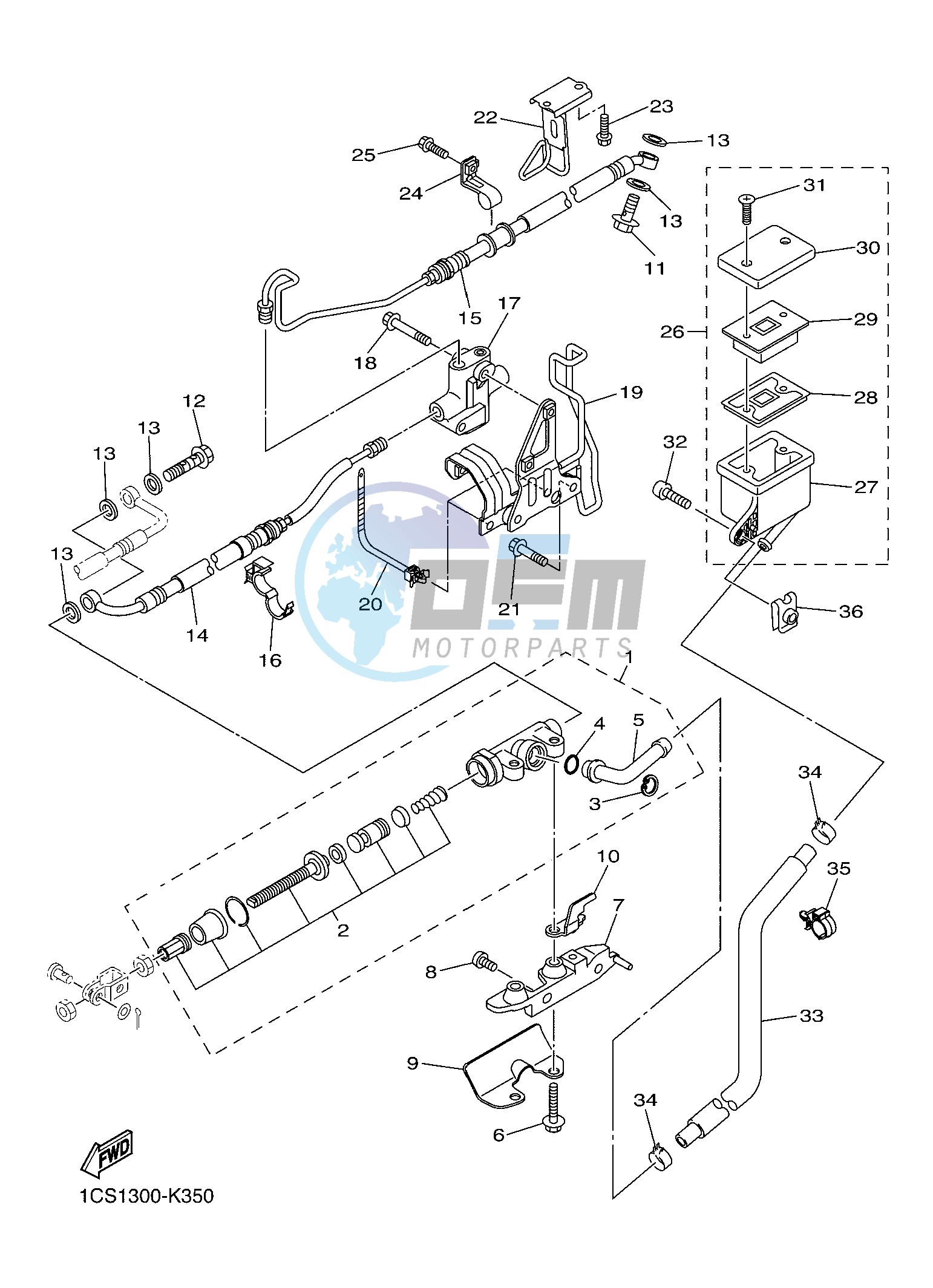 REAR MASTER CYLINDER