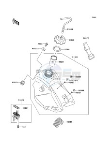 KX65 KX65ACF EU drawing Fuel Tank