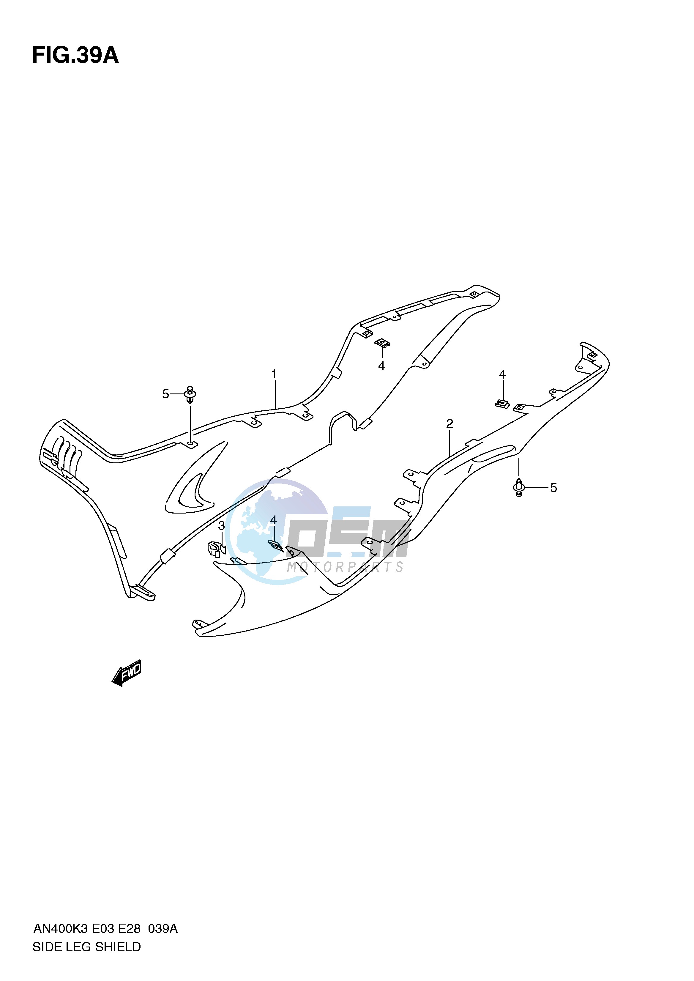 SIDE LEG SHIELD (MODEL K4,AN400K5 K6)