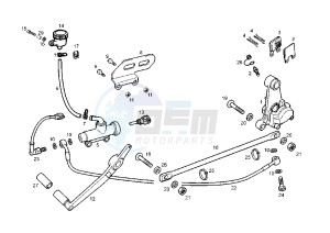 GPR RACING -125 cc drawing REAR BRAKE SYSTEM