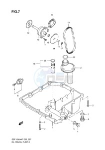 GSF-1250 BANDIT EU drawing OIL PAN - OIL PUMP