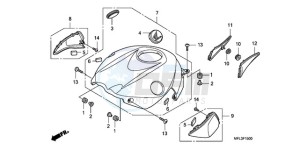 CBR1000RR9 Korea - (KO / MME SPC) drawing TOP SHELTER