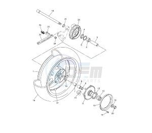 FJR AS 1300 drawing REAR WHEEL