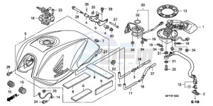 CB1300S9 Australia - (U / BCT MME TWO) drawing FUEL TANK