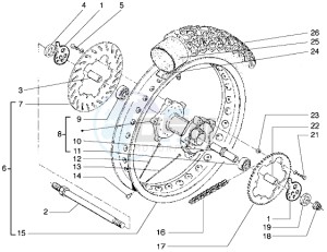 Zulu 50 drawing Rear Wheel