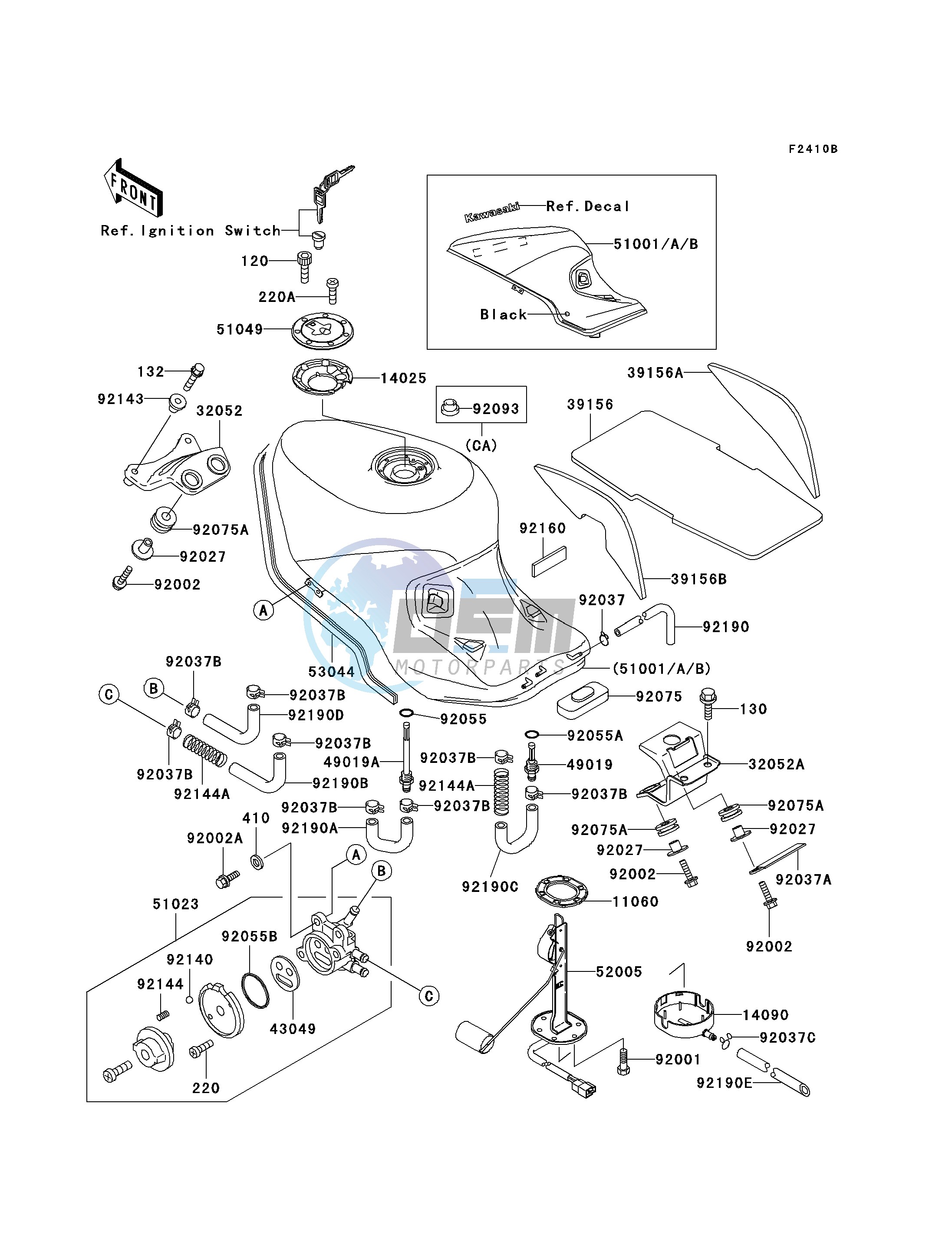 FUEL TANK -- ZX1100-D3- -