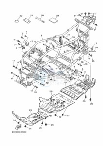 YFM700FWAD GRIZZLY 700 EPS (BFE1) drawing FRAME