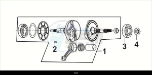 CRUISYM a 300 (LV30W3-EU) (M3) drawing CRANK SHAFT COMP