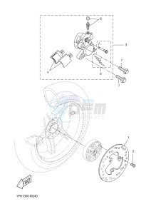 NS50N AEROX NAKED (1PL4 1PL4) drawing REAR BRAKE CALIPER