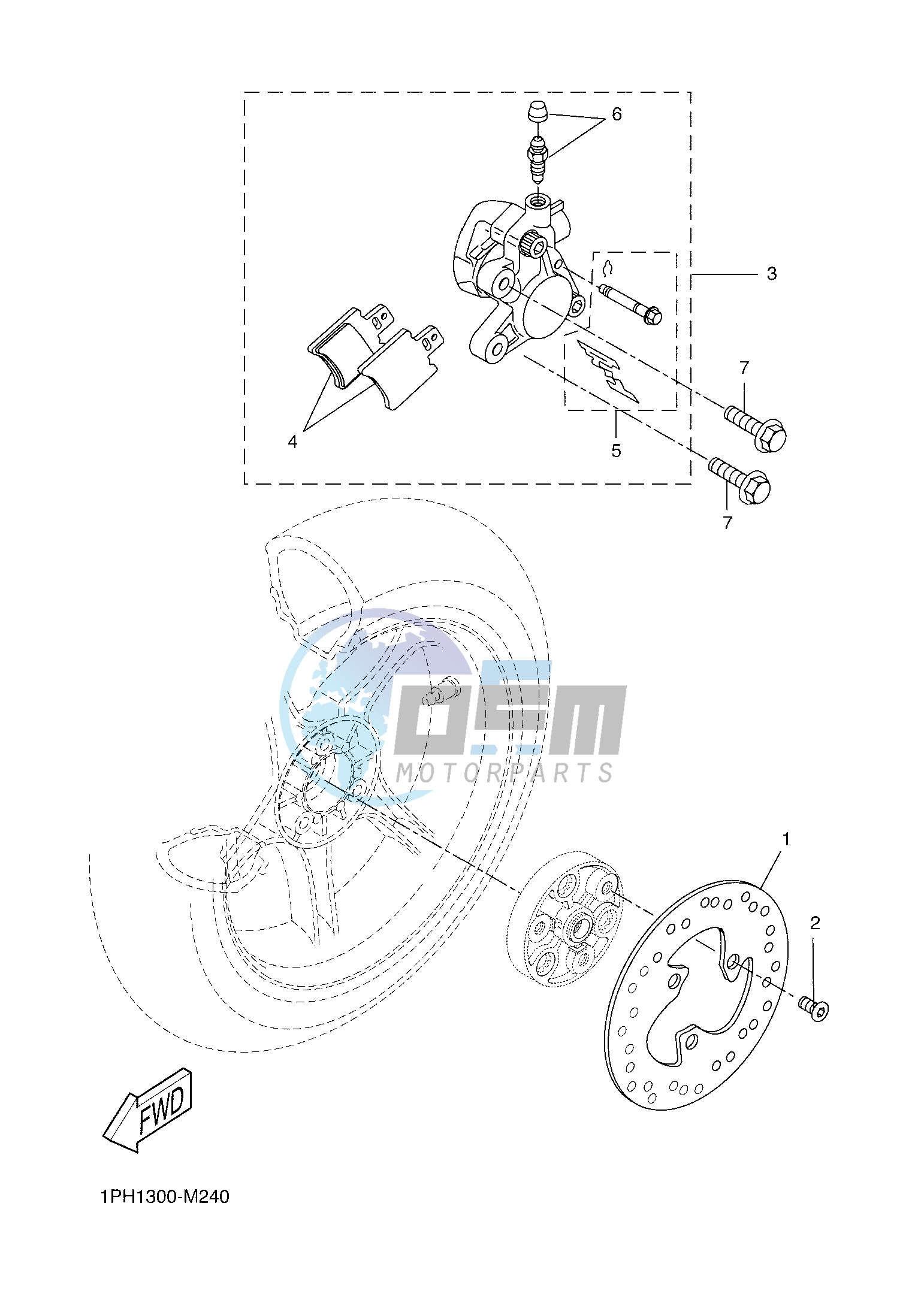 REAR BRAKE CALIPER