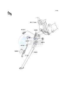 NINJA ZX-10R ZX1000D6F FR GB XX (EU ME A(FRICA) drawing Stand(s)